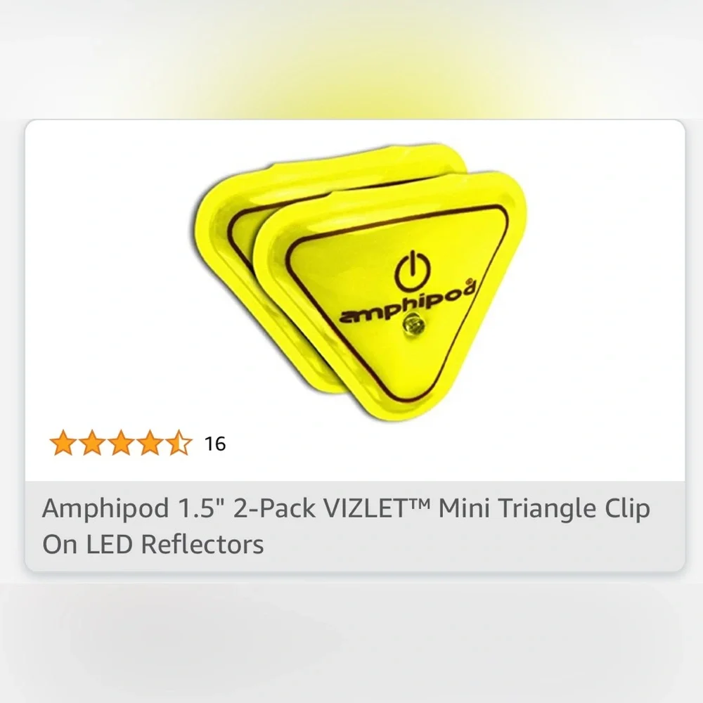Amphipod Flashing LED Clip-on Magnetic Reflectors 2 Sets of 2 packs